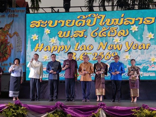 นายกฯ อนุทิน ร่วมงานสงกรานต์ปีใหม่ลาว ณ สถานทูตฯ ลาว